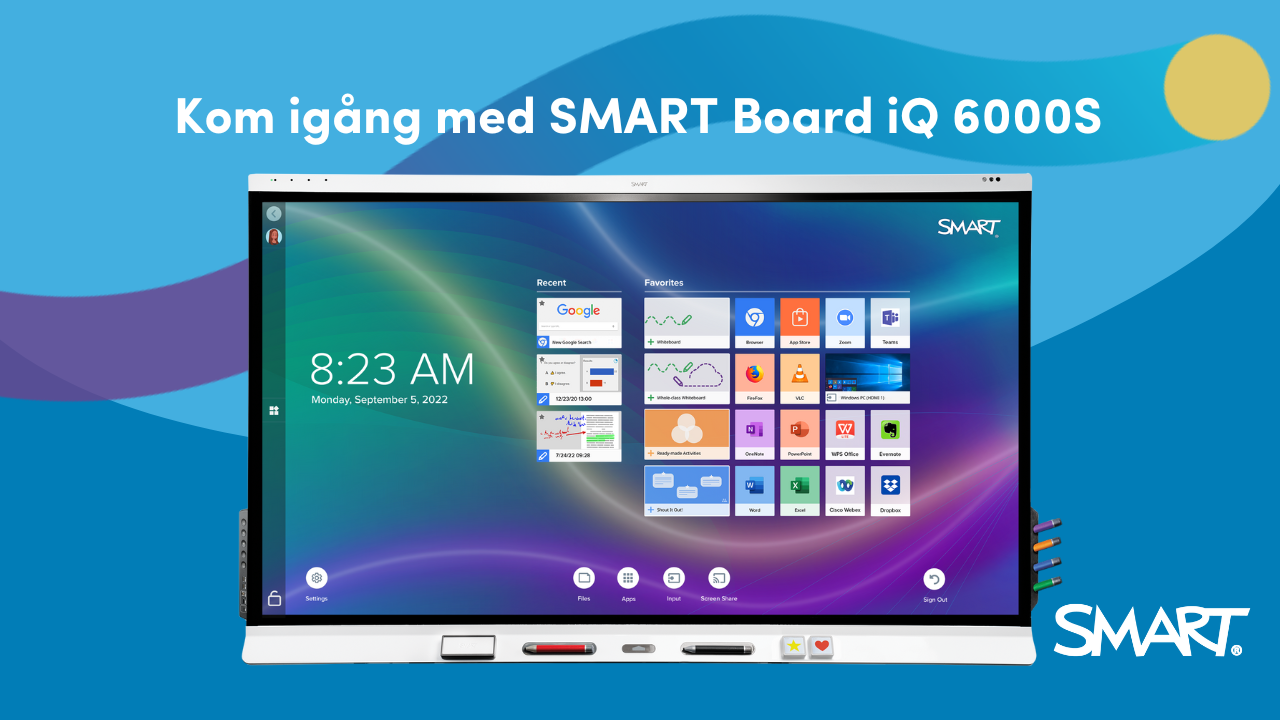 Självstudier Kom igång med SMART Board iQ 6000S